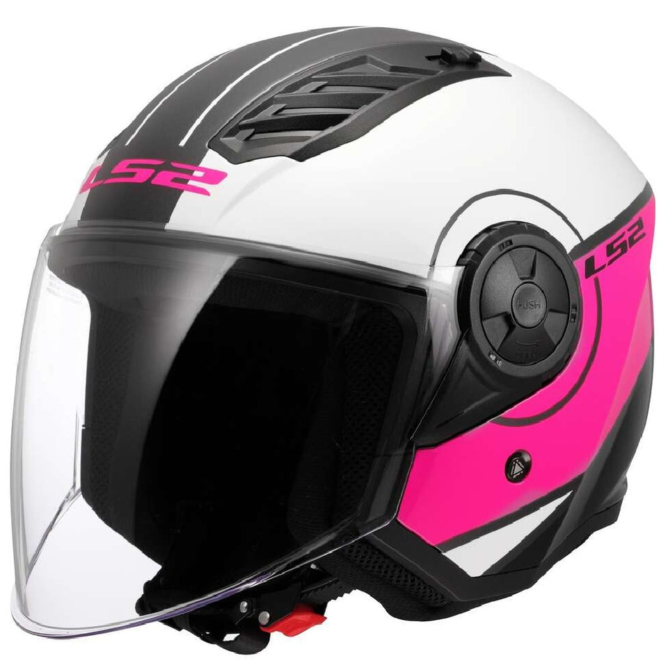 LS2 HELMET OF616 AIRFLOW II COVER WHITE PINK-06
