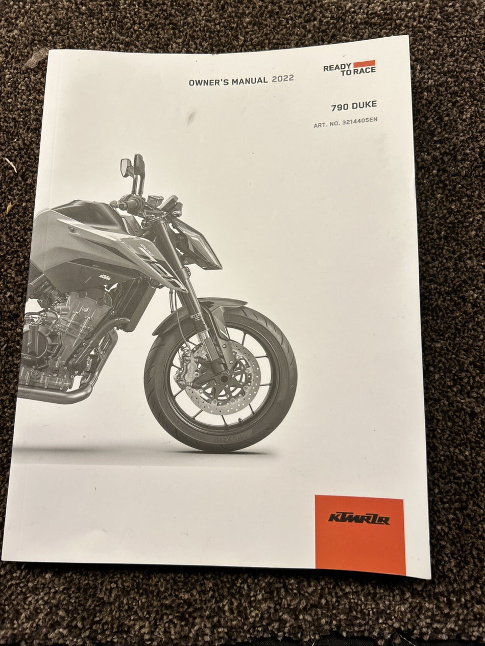 KTM 790 Duke Manual  Service Genuine Motorbike Owners Service Manual 3214505EN