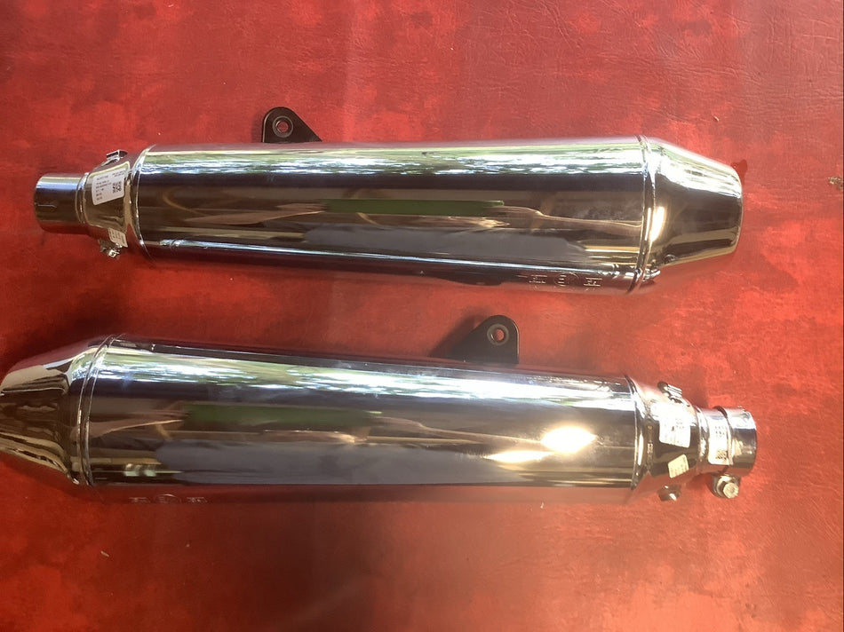 Royal Enfield Continental Silencers GT Chrome Silencers Original