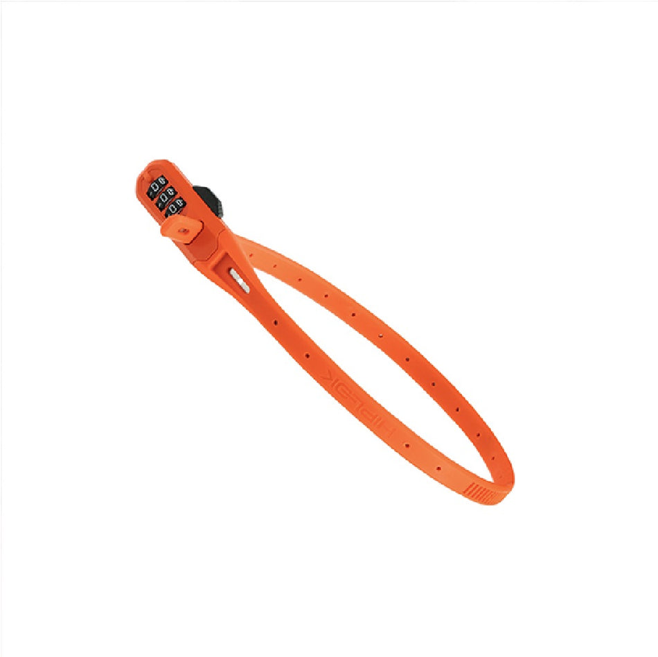 HIPLOK Z Lok Combination Lock Security Tie V2 Orange