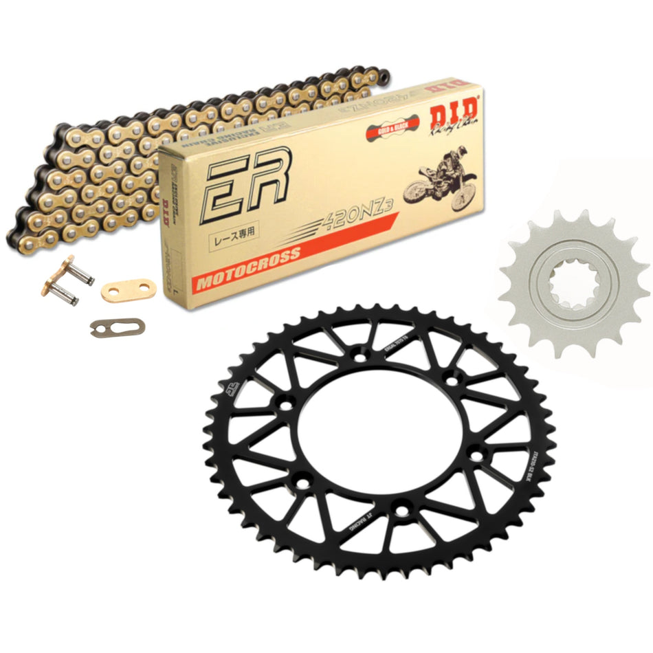 DID NZ3 420x120 Gold Chain with JTF1310.15SC & JTA215.50BLK Sprocket Kit