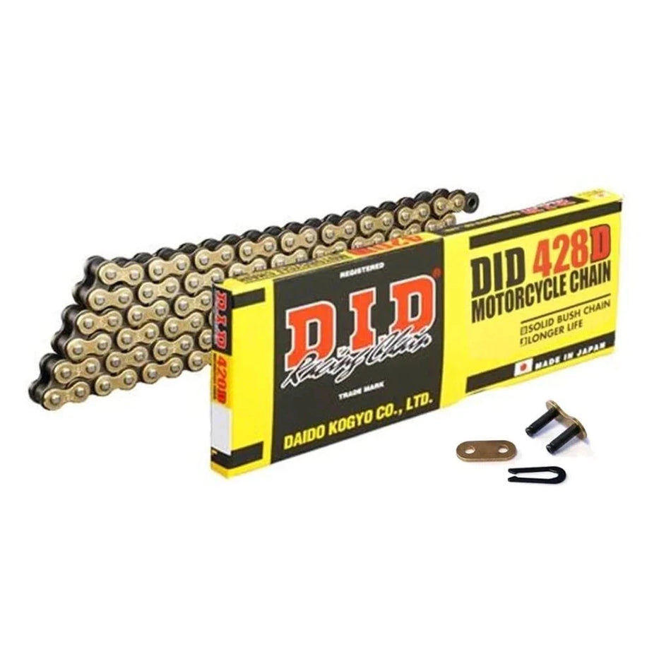 DID 428D G&B x 132 (RJ) Gold & Black Chain
