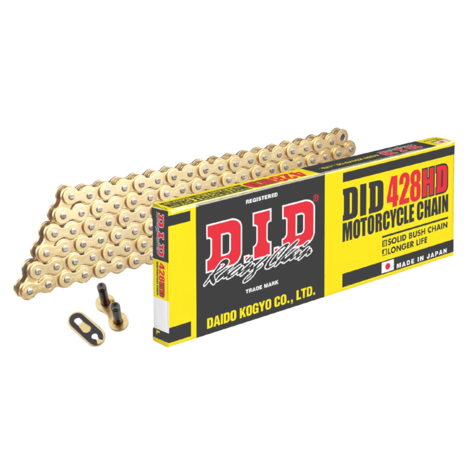 DID 428HD(I) G&G x 132 (RJ) Gold Chain