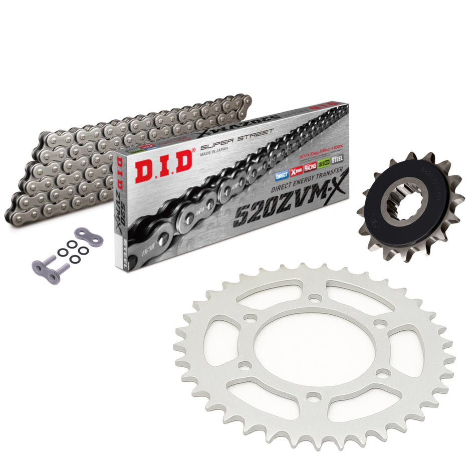 DID ZVMX 520x118 Chain with JTF1902.16RB & JTR897.40 Sprocket Kit