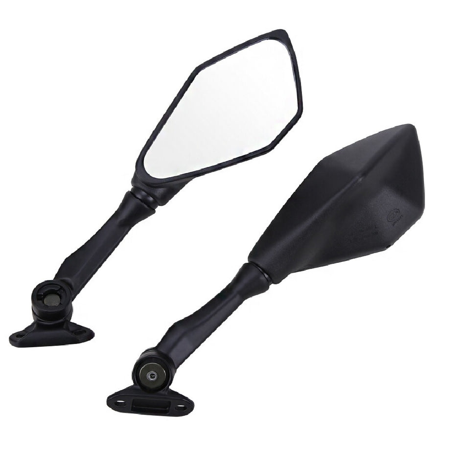 Universal Fairing Mirror Pair Black 47mm C to C Fit