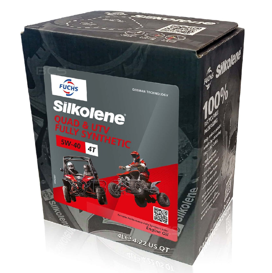 Silkolene Quad & UTV 5W-40 4 Litre Cube