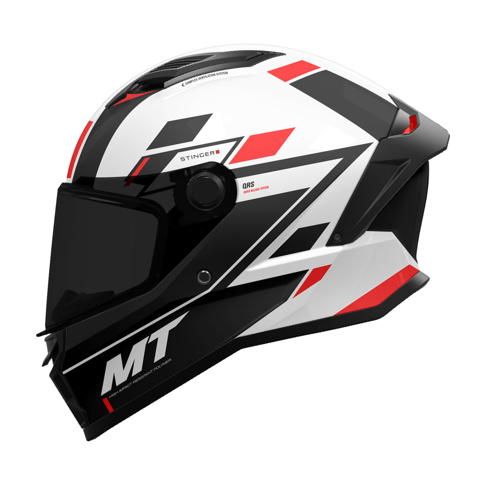 MT Stinger 2 Zivze A5 Gloss Black White Red L