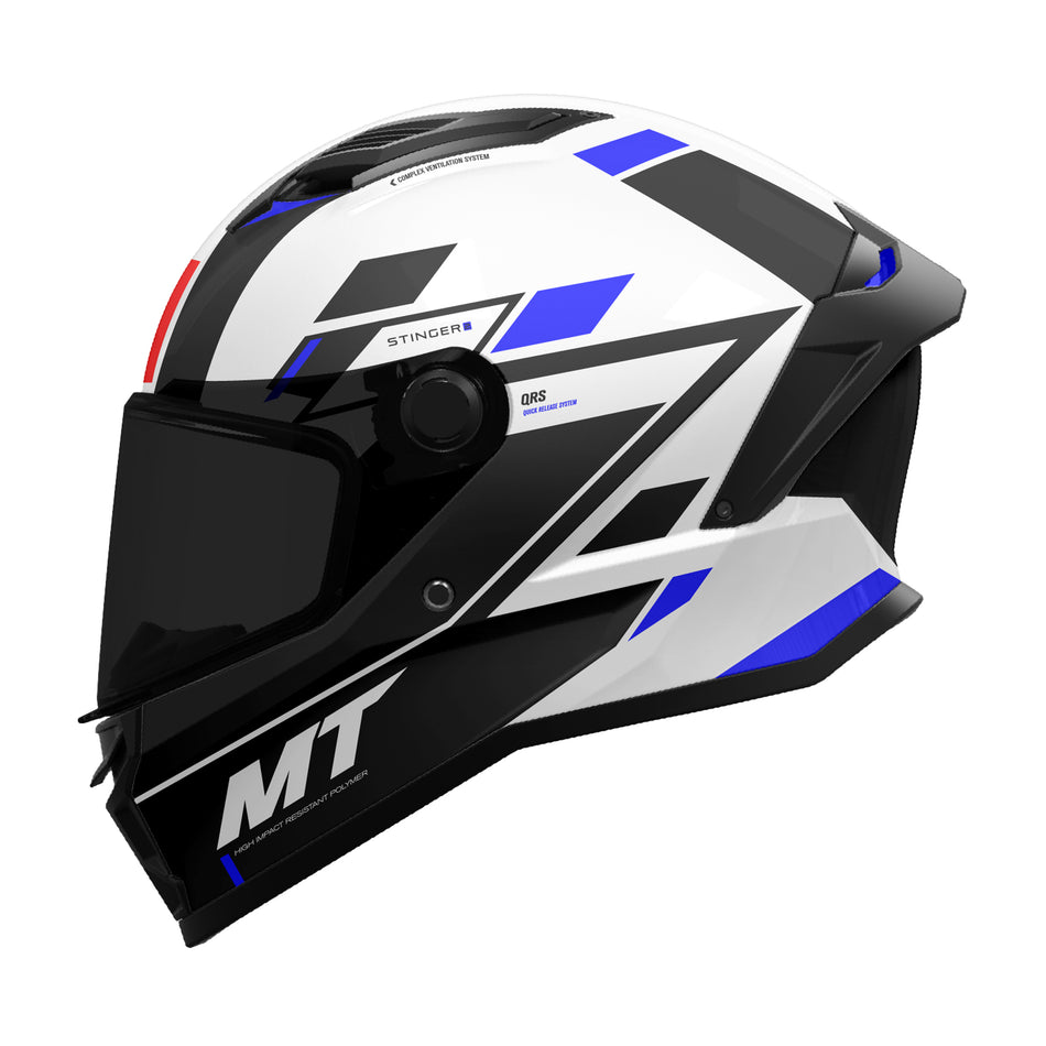 MT Stinger 2 Zivze A7 Gloss Black White Blue L