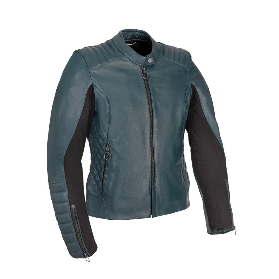 Oxford Radley Leather WS Jacket Teal 12