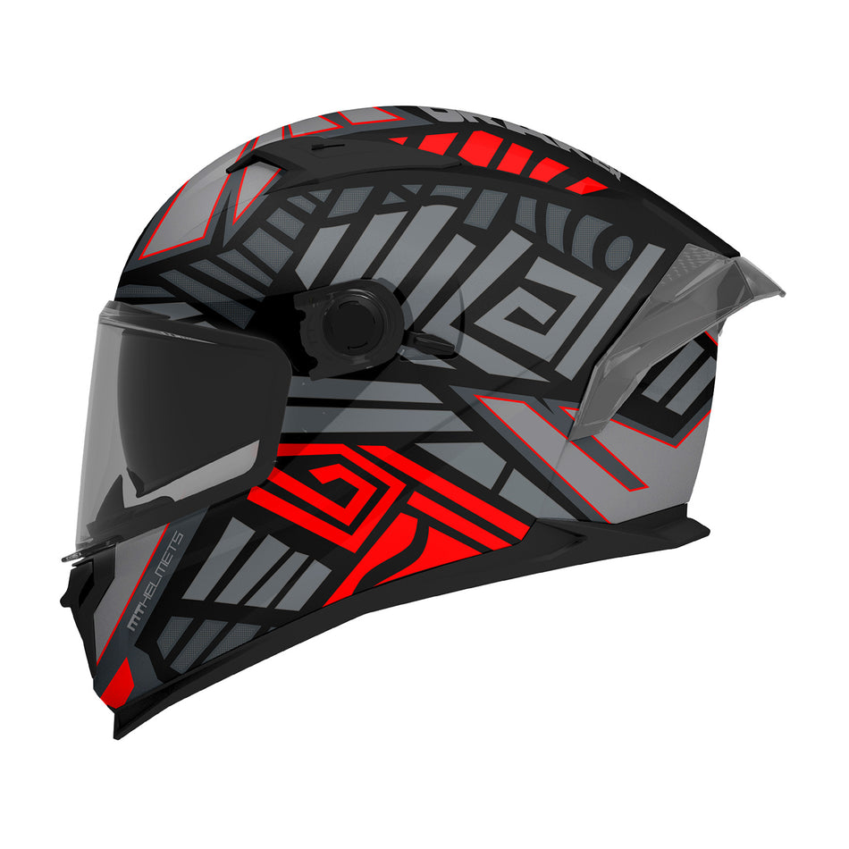 MT Braker SV Zebra B5 Matt Black Red XL
