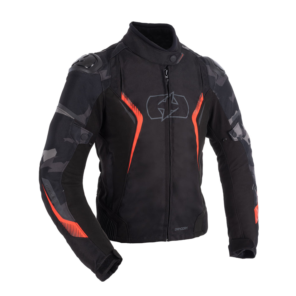 Oxford Omega 1.0 Dry2Dry WS Jacket Black/Camo/Red 12
