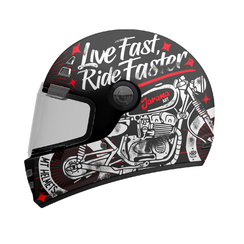 MT Jarama SV Art B5 Matt Black/Red M