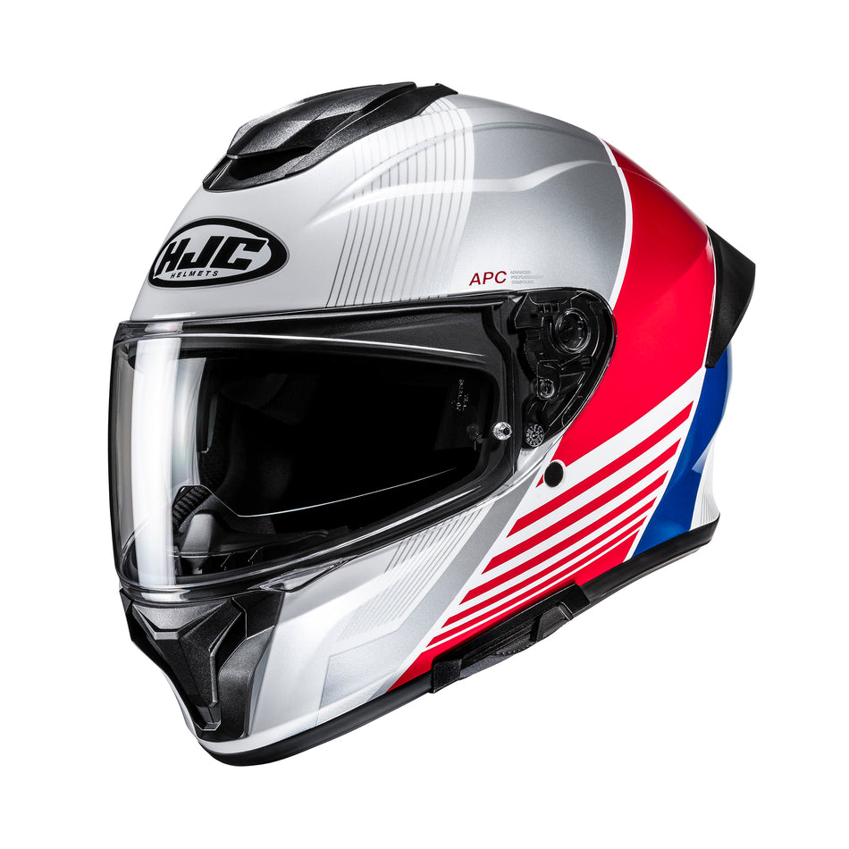 HJC C71 Morix MC21 White Blue Red 2XL