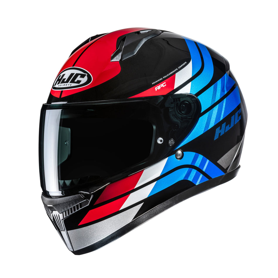 HJC C10 Hiper MC21 White Blue Red 2XL