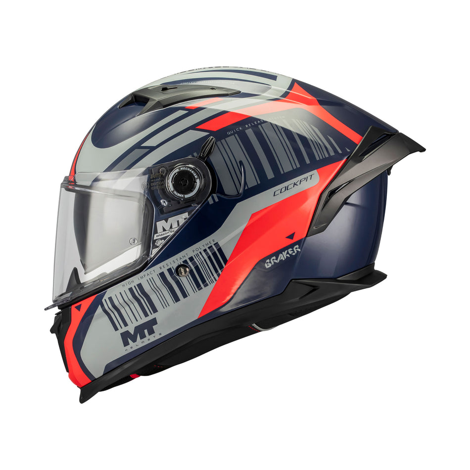 MT Braker SV Cockpit C5 Gloss Navy Grey Red S