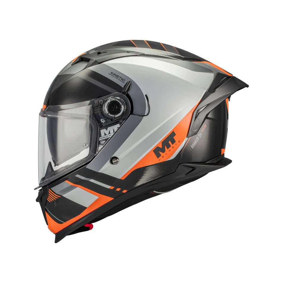 MT Braker SV Inception B4 Gloss Black Grey Orange M