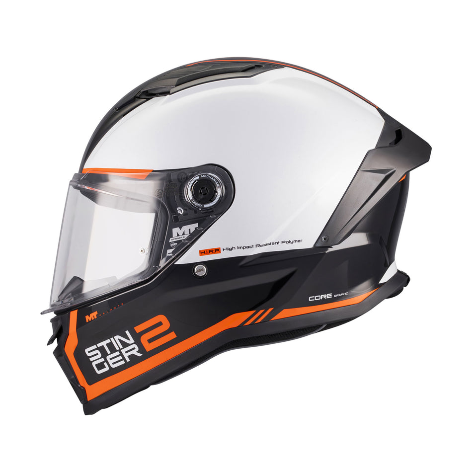 MT Stinger 2 Core B0 Gloss Black White Orange M