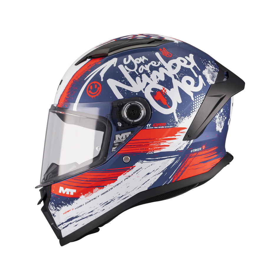 Stinger 2 Youth Rocket C17 Matt Blue Red White L