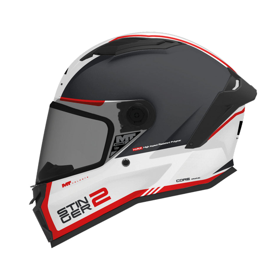 MT Stinger 2 Core A5 Matt Black White Red S