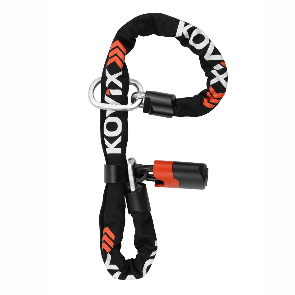 Kovix KCHC Alarm Padlock + 1.2M x 10mm Square Chain
