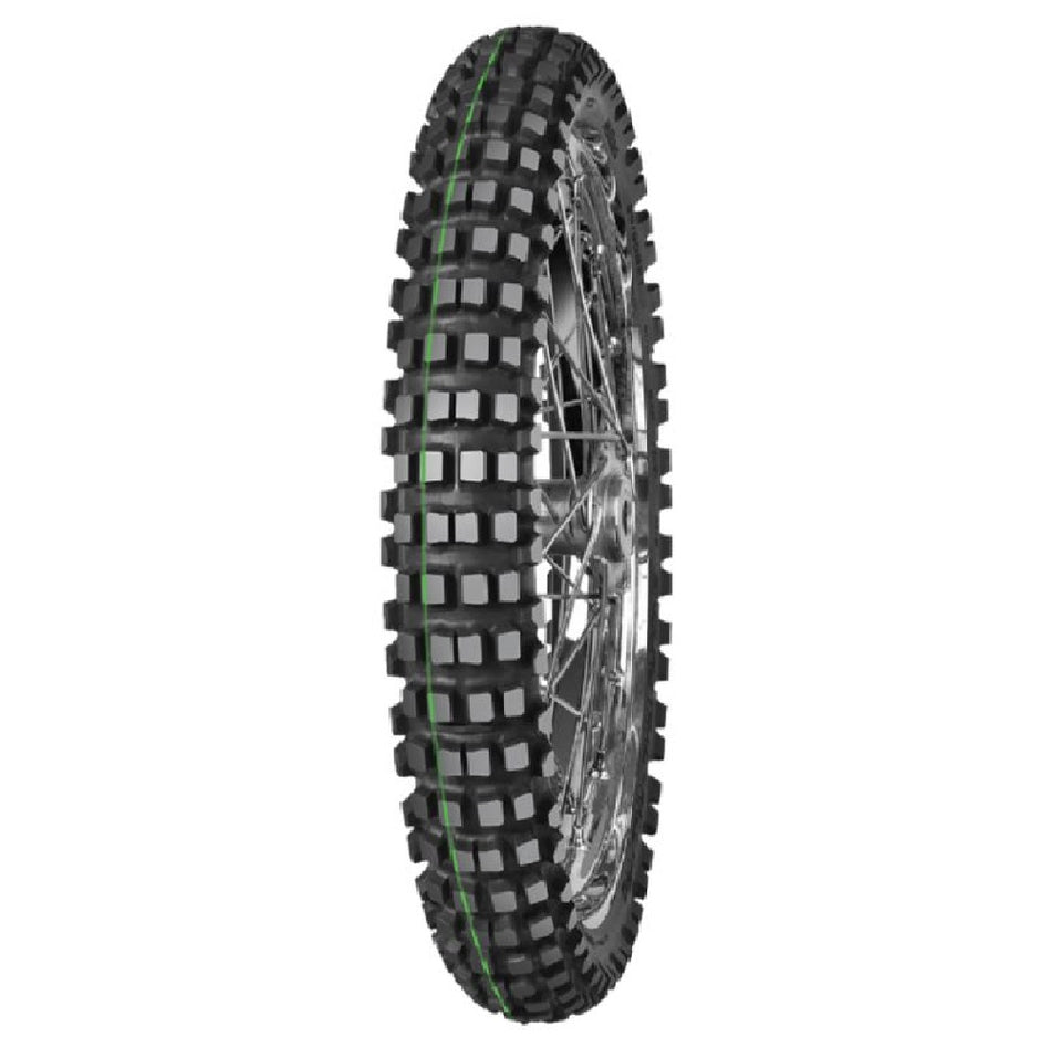 90/90 -21 54R TT Mitas Enduro Trail Rally Pro Green Stripe Front Tyre