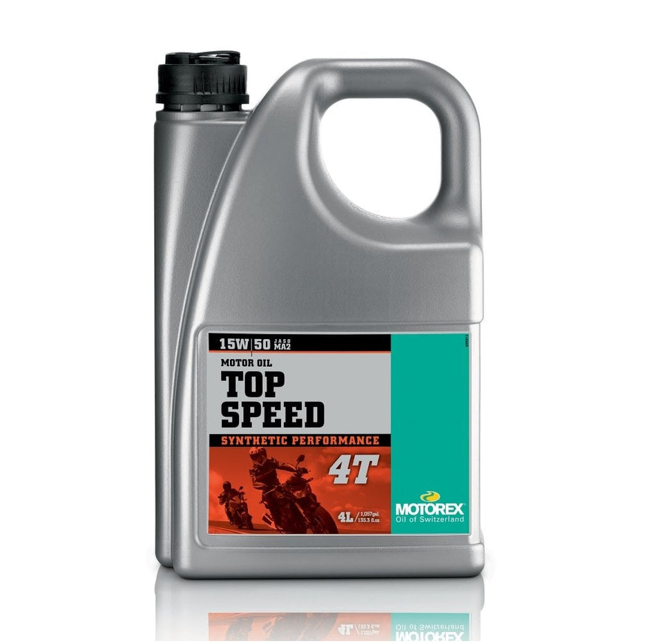 Motorex Top Speed 4T Synthetic High Performance JASO MA2 15w/50 4L