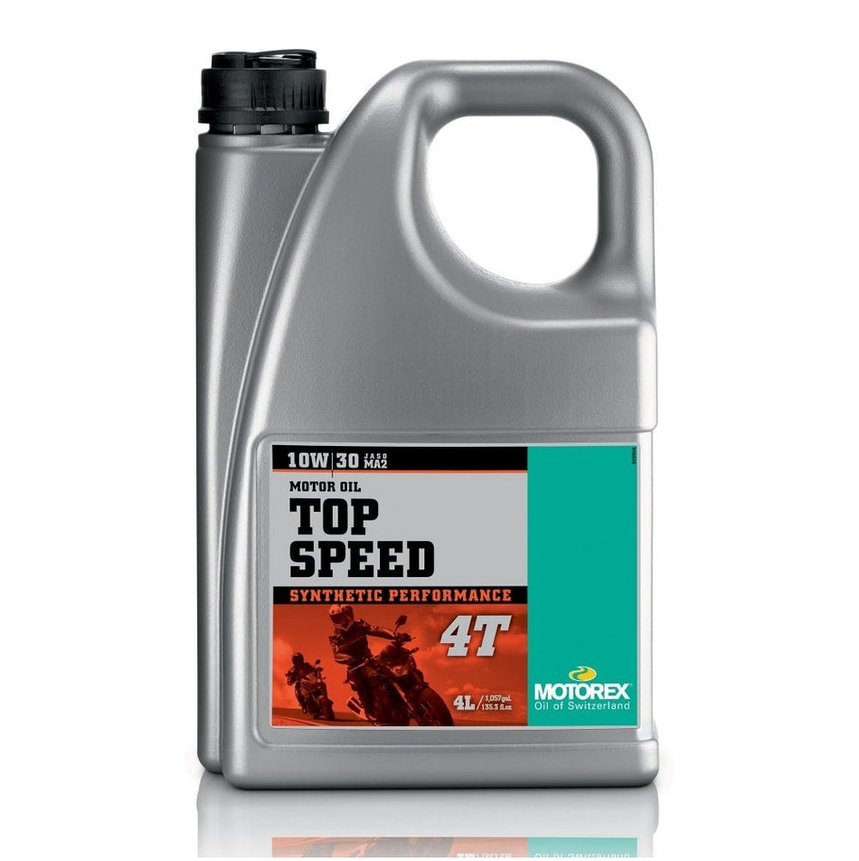 Motorex Top Speed 4T Synthetic High Performance JASO MA2 10w/30 4L