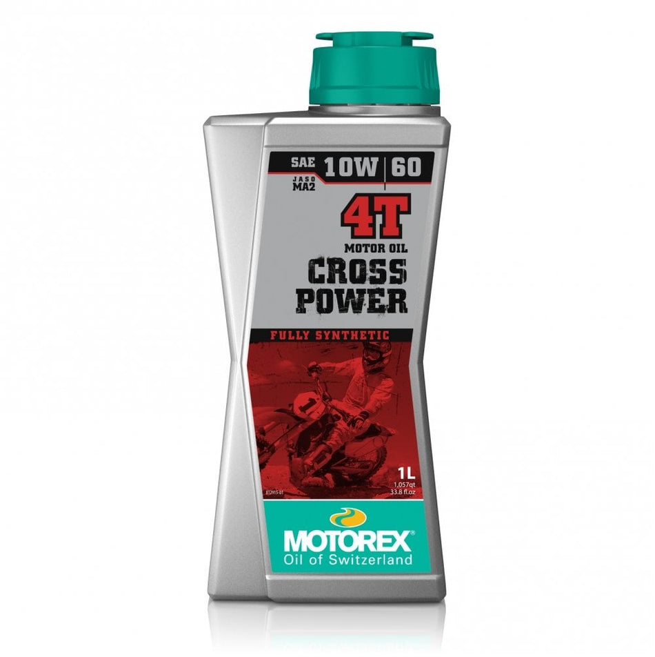 Motorex Cross Power 4T Fully Synthetic Pro Performance JASO MA2 10w/60 1L
