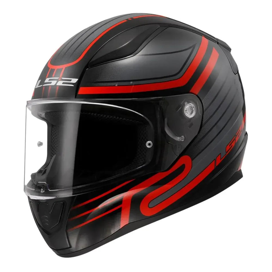 LS2 HELMET FF353 RAPID II CIRCUIT BLACK RED-06