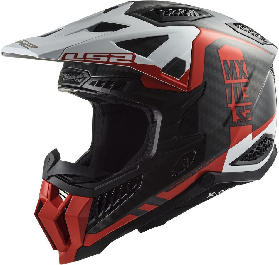 LS2 HELMET MX703 C X-FORCE VICTORY RED WHITE