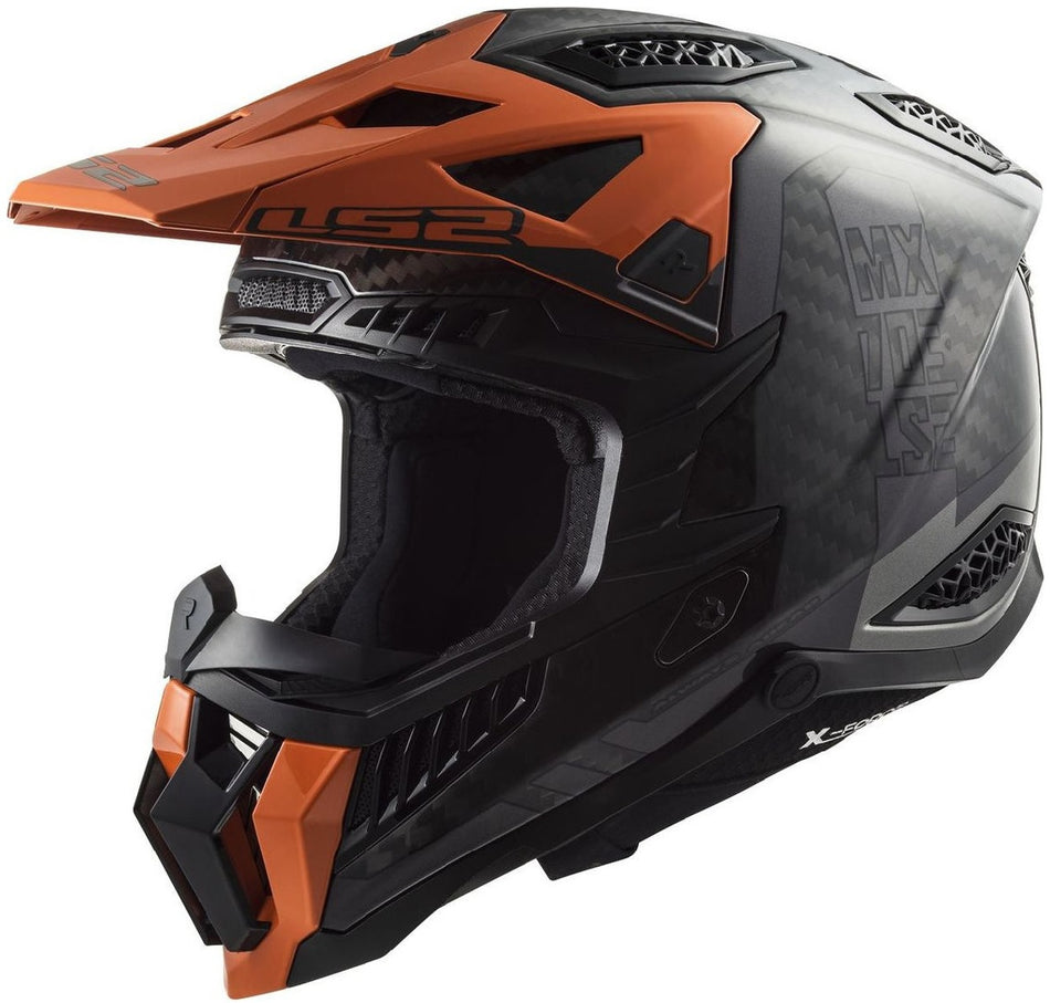 LS2 HELMET MX703 C X-FORCE VICTORY TITANIUM ORANGE