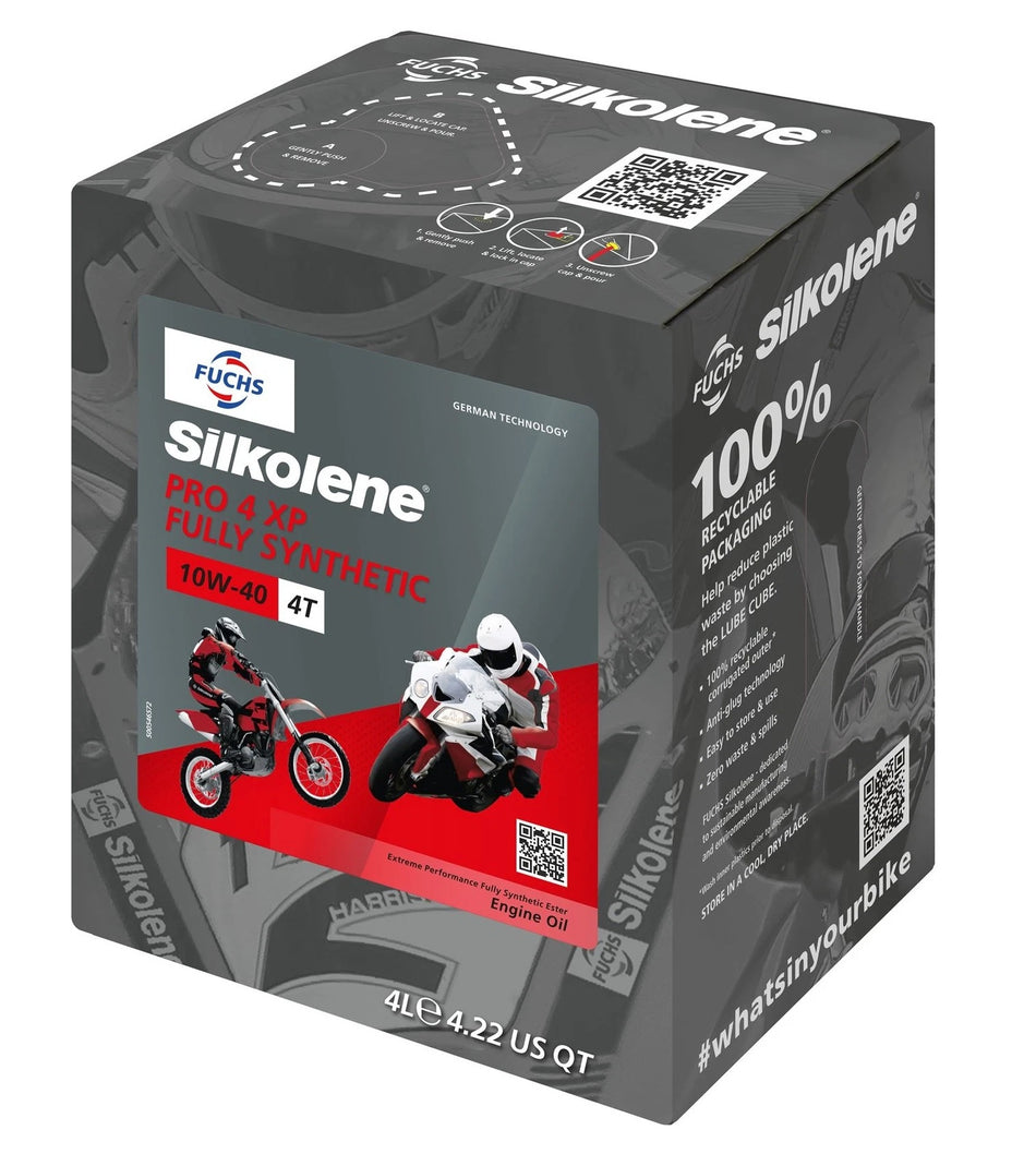 Silkolene PRO 4 10W-40 XP 4 Litre Cube