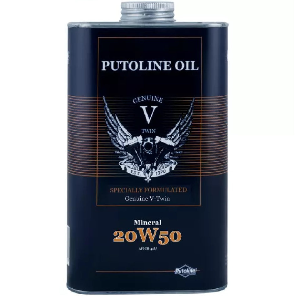 Putoline Genuine V-Twin 20w50 Mineral Engine Oil 1 Litre