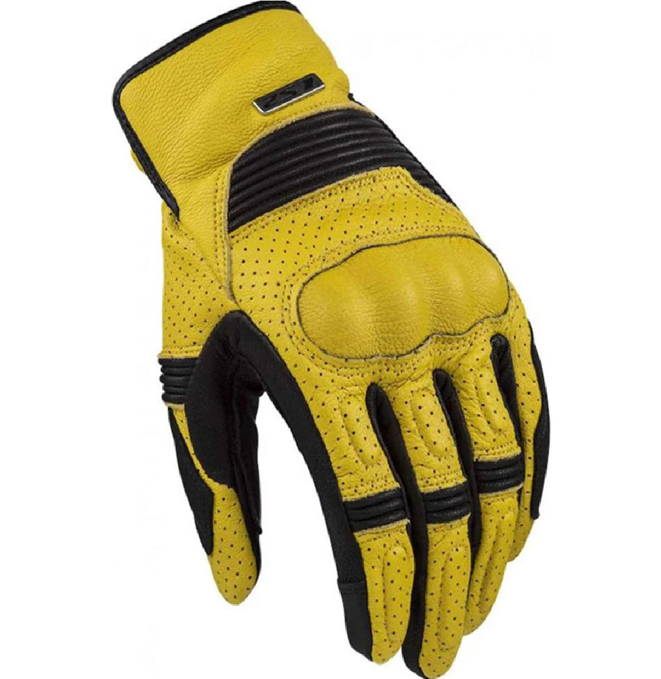 LS2 DUSTER MAN GLOVES MUSTARD BLACK