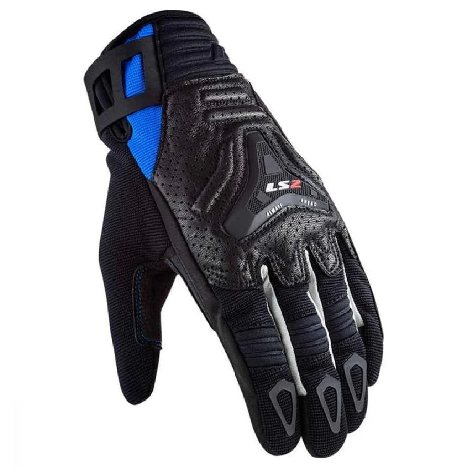 LS2 All Terrain Ladies Gloves Black Blue
