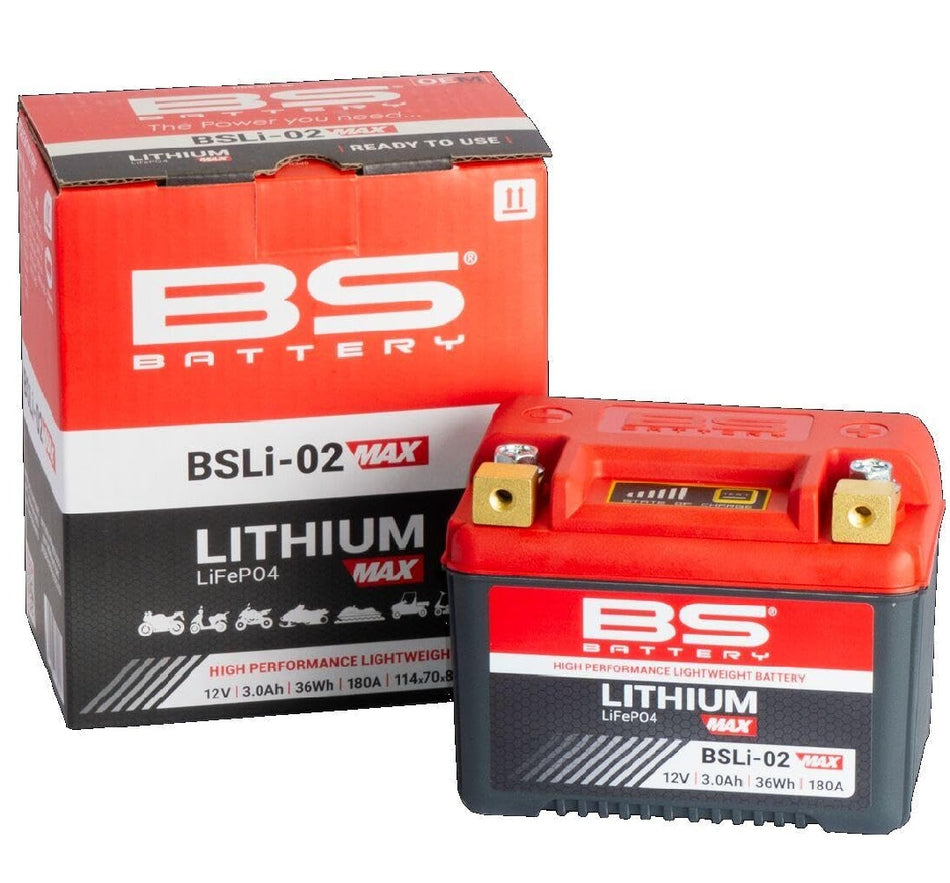 360115 BS Lithium Battery YTX4L-BS+/YTZ5S-BS / YTX5L-BS / YTX7L-BS / YTZ7S-BS