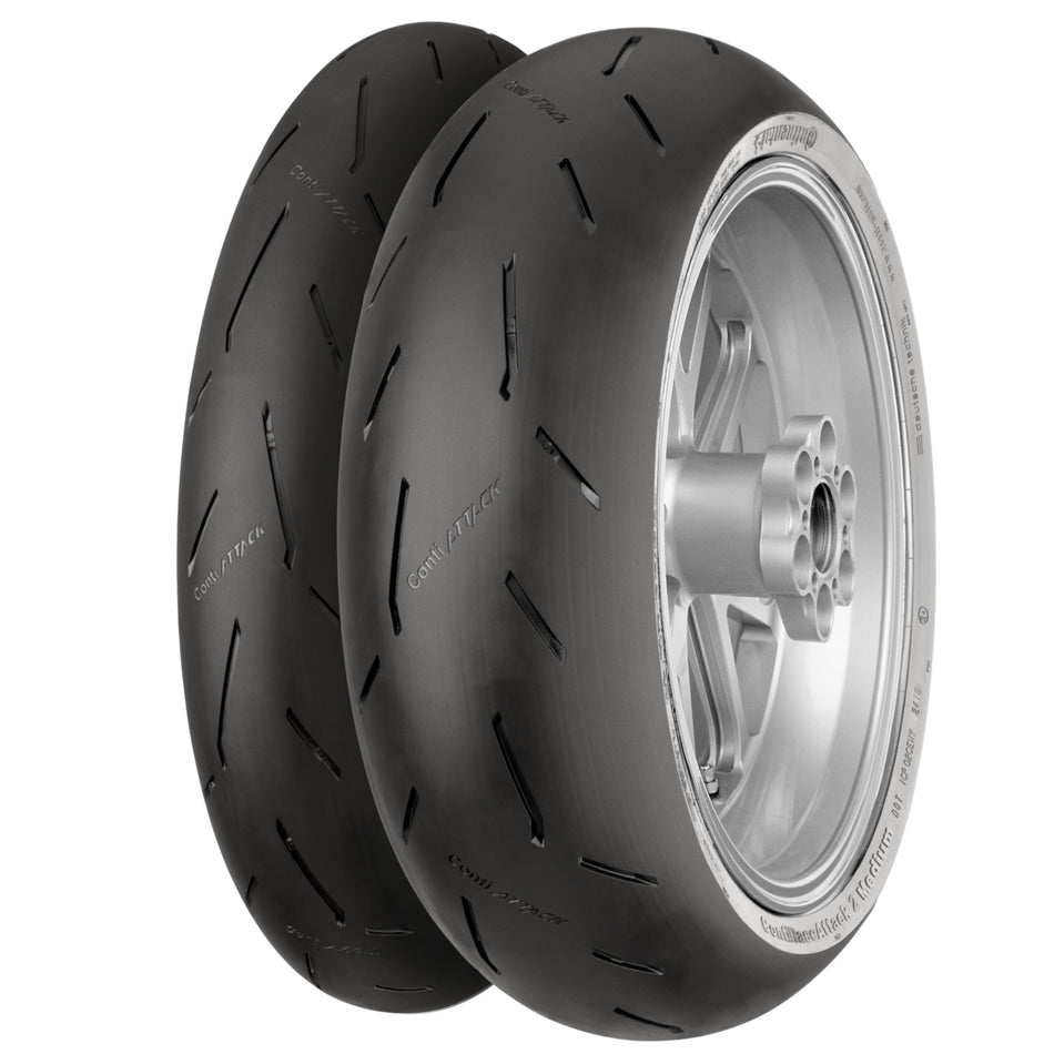 Continental RaceAttack 2 Street 120/70 ZR17 (58W) TL & 200/55 ZR17 (78W) TL Tyre Pairs