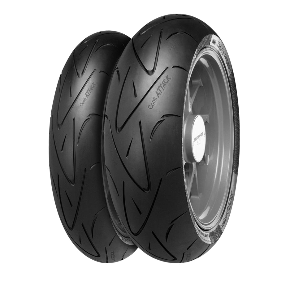 Continental SportAttack 120/70 ZR17 (58W) TL & 190/55 ZR17 (75W) TL Tyre Pairs