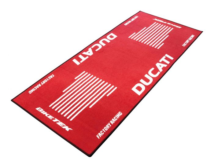 BikeTek Garage Mat Series 3 Ducati Logo 190 x 80cm