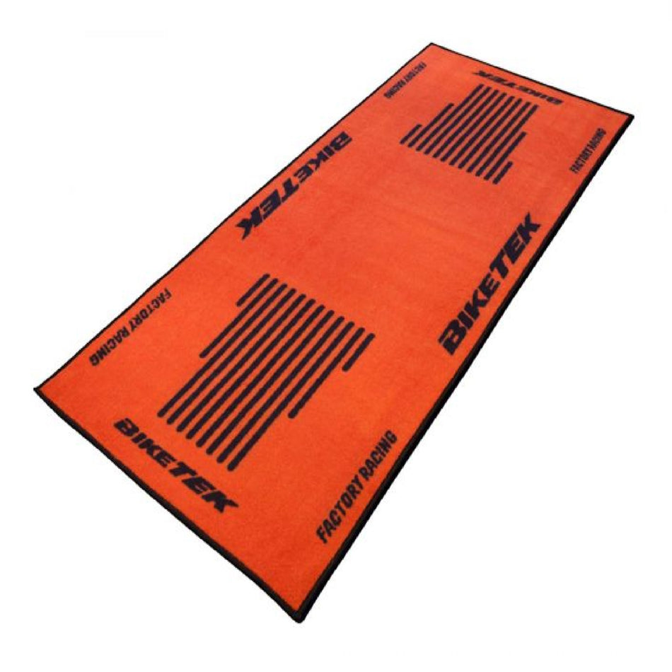 BikeTek Garage Mat Series 3 Orange / Black No Logo 190 x 80cm