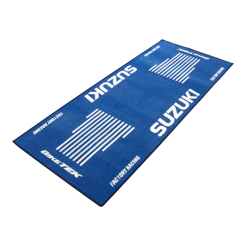 BikeTek Garage Mat Series 3 Suzuki Logo 190 x 80cm