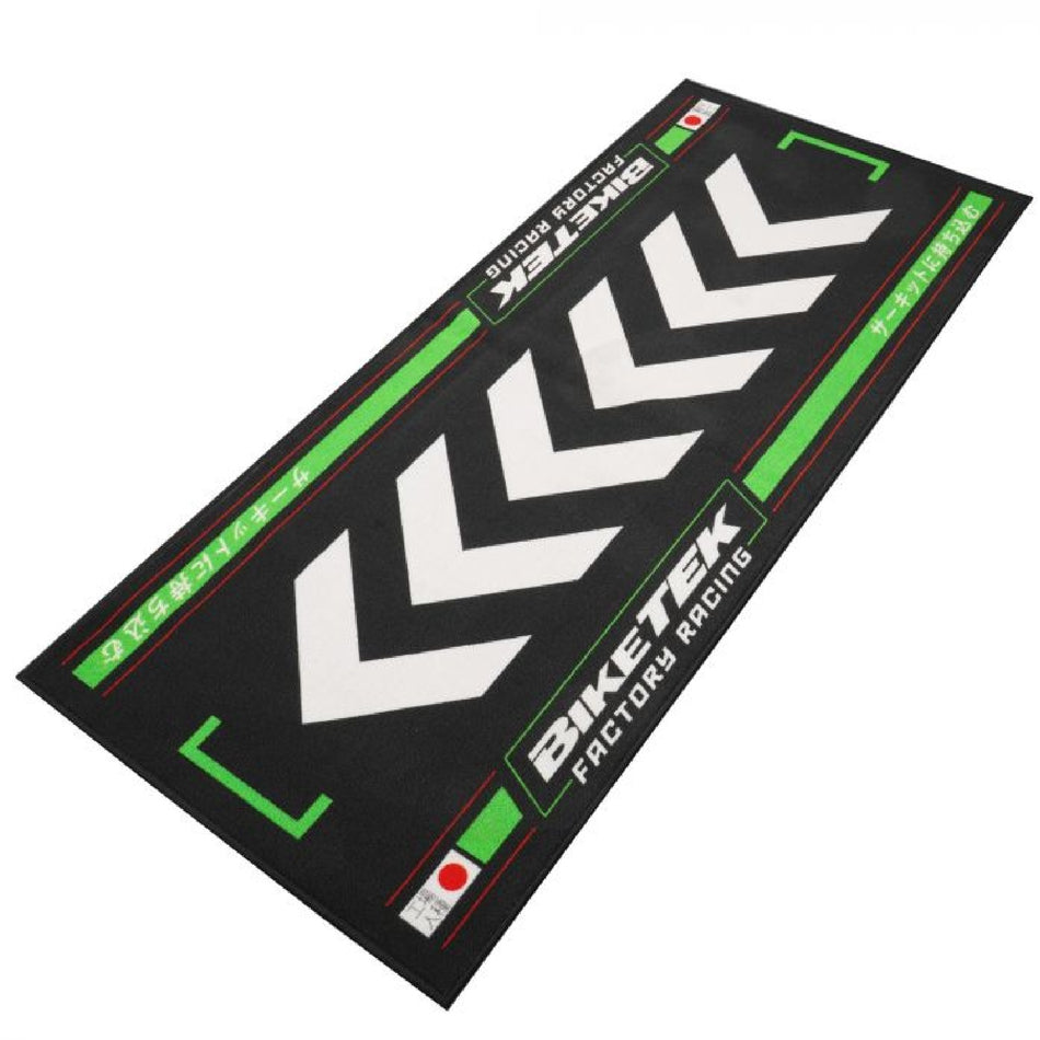 BikeTek Garage Mat Series 7 Green Rising Sun 190 x 80cm