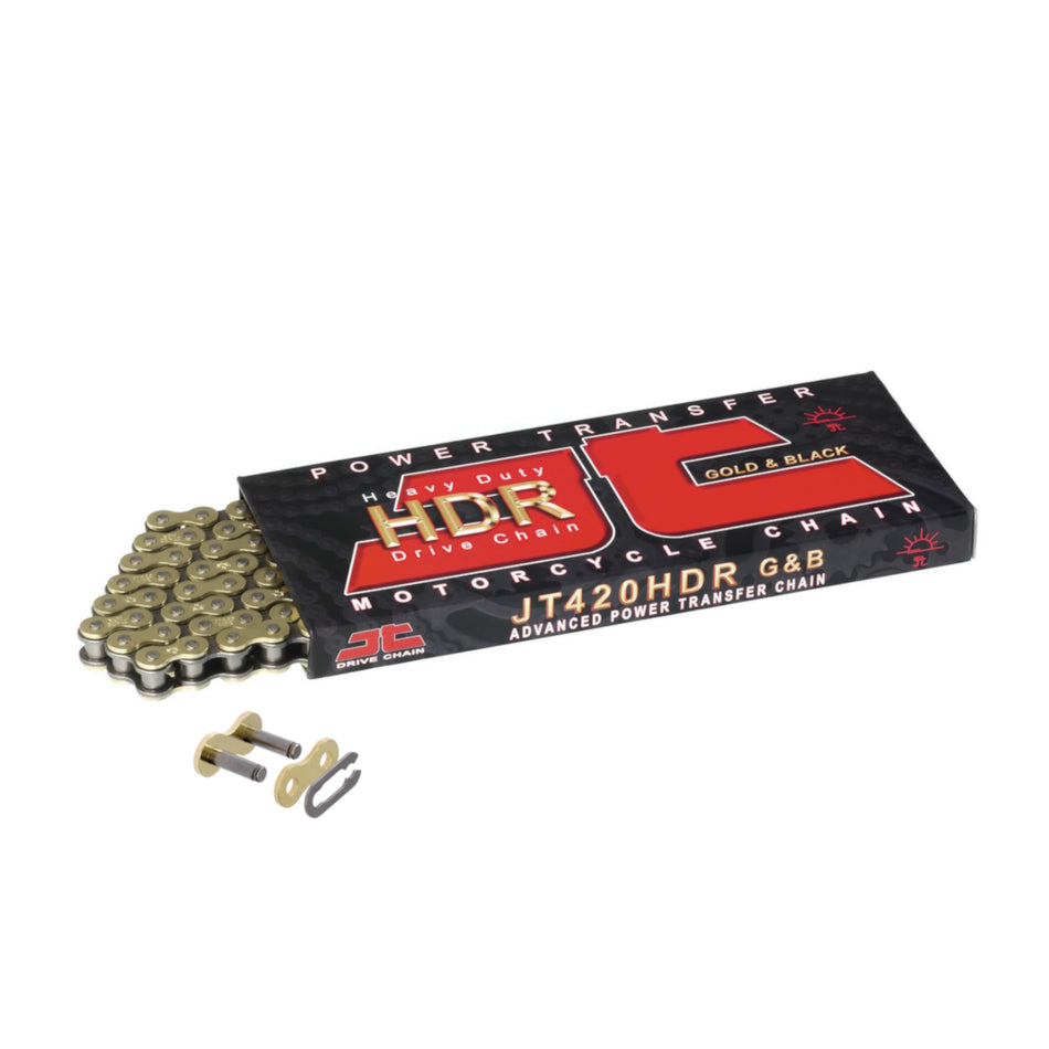 JT 420 HDR2 G&B x 130 Gold & Black Heavy Duty Chain