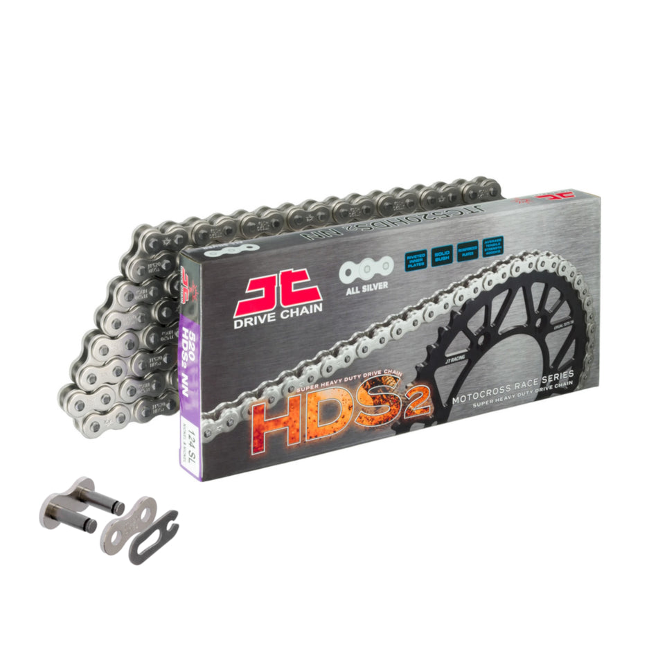 JT 520 HDS2 N&N x 118 Nickel Super Heavy Duty Chain