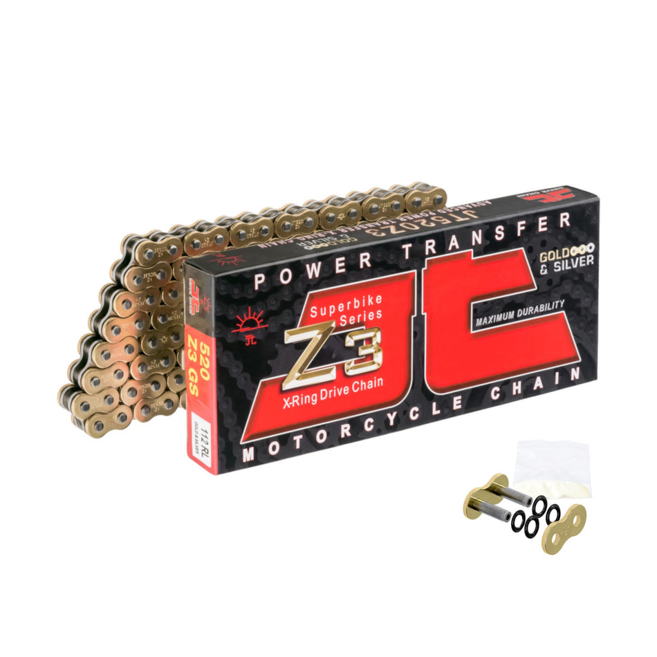 JT 520 Z3 G&S x 118 Gold & Silver Super Heavy Duty X-Ring Chain