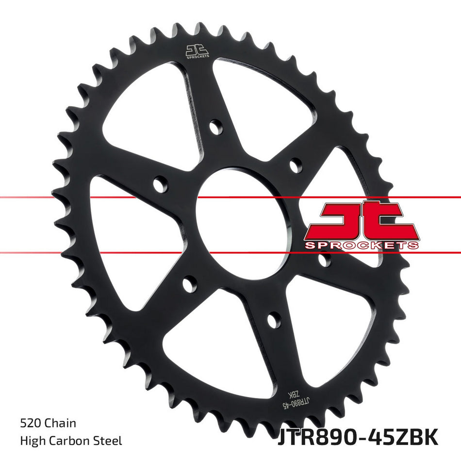 JTR890.45ZBK Rear Sprocket ZBK - Black Zinc