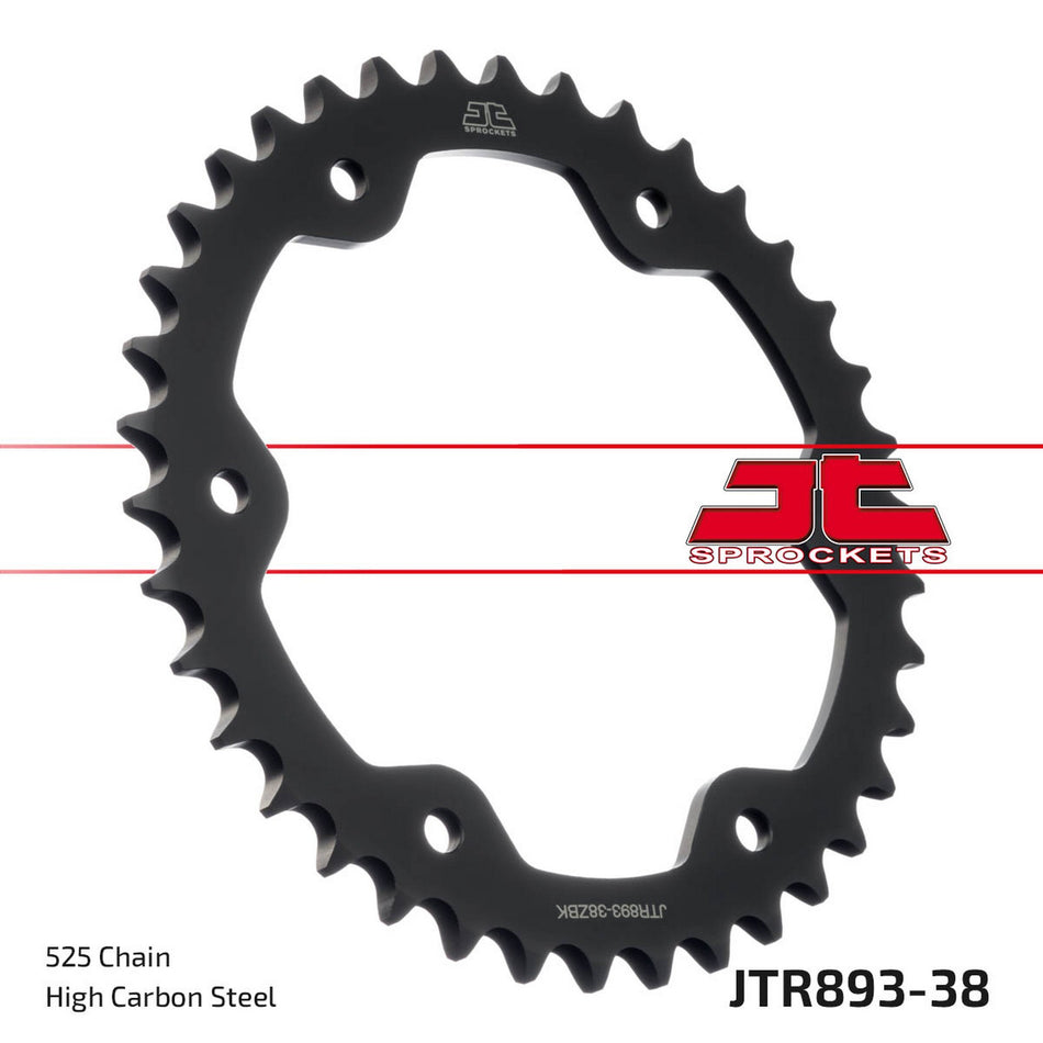 JTR893.38ZBK Rear Sprocket ZBK - Black Zinc