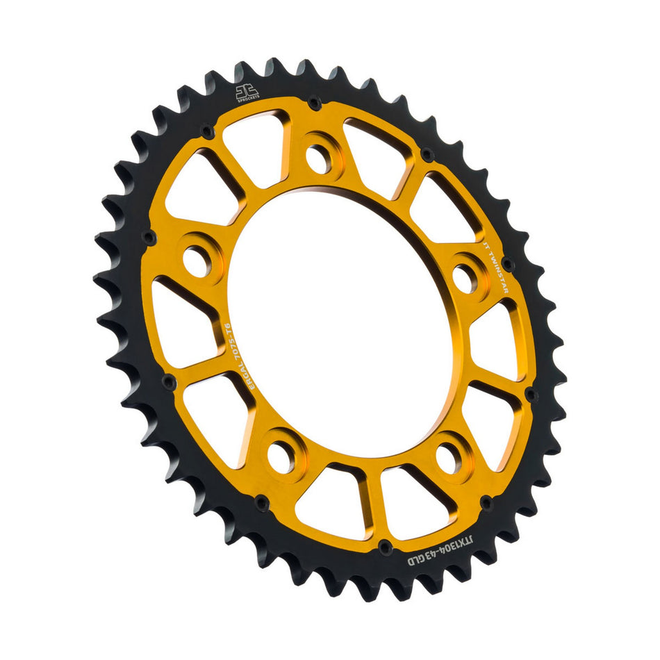 JTX1304.43GLD Twinstar Rear Sprocket Gold