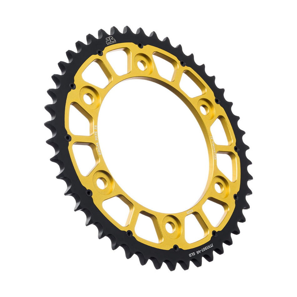 JTX1307.46GLD Twinstar Rear Sprocket Gold