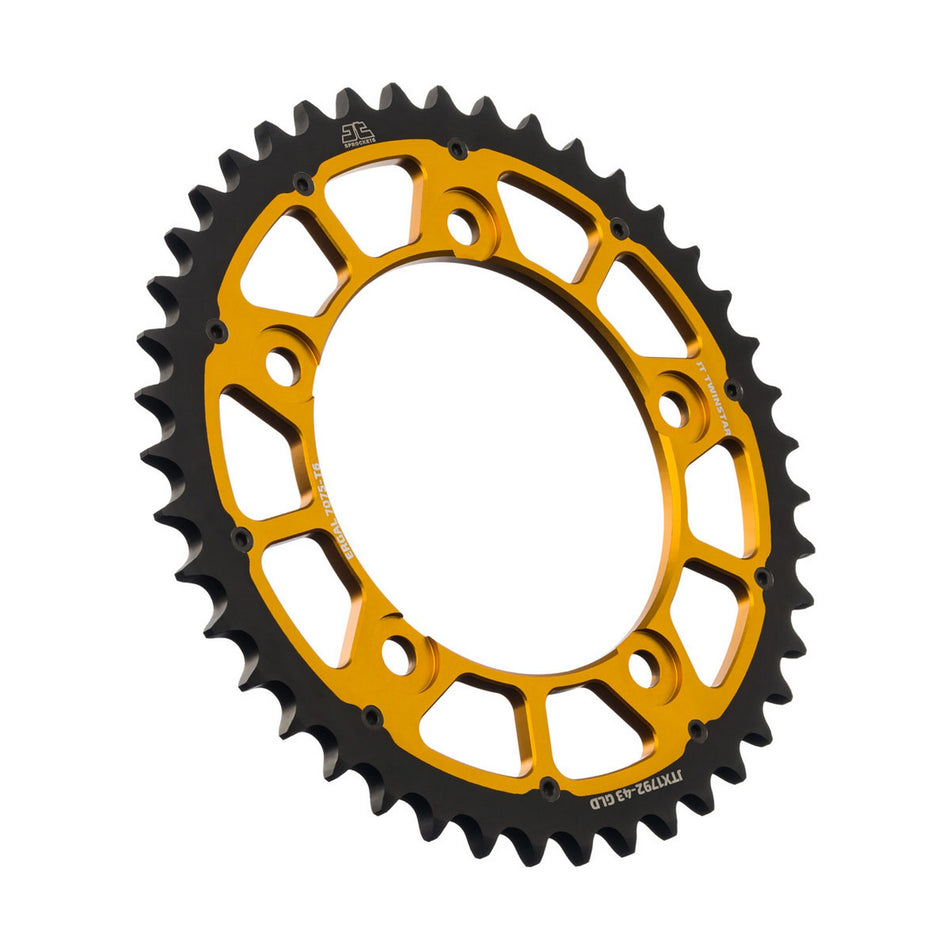 JTX1792.43GLD Twinstar Rear Sprocket Gold